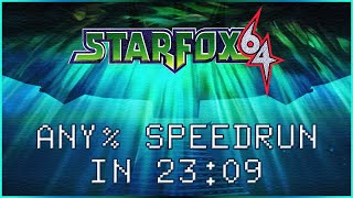 Star Fox 64  Any Speedrun in 23m09s [upl. by Nnalyrehs]