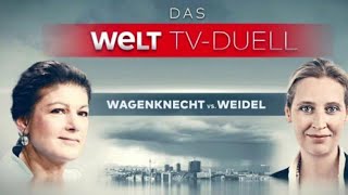 Statement zum InterviewDuell von Sahra Wagenknecht und Alice Weidel weltnachrichtensender [upl. by Janessa991]