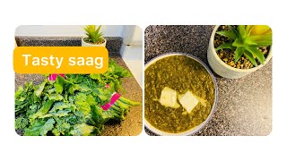 I bought saag from superstore as Rapini Saag in Canada  Rapini Recipe  BubbasBookCanada [upl. by Morven163]