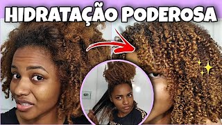 RECUPERE SEU CABELO CRESPO RESSECADO HIDRATAÇÃO PODEROSA [upl. by Atiekram]