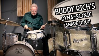 BUDDY RICHS Rogers Dynasonic Snare Drum  Steve Maxwell Vintage Drums [upl. by Janenna474]