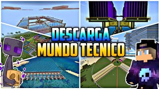 💎DESCARGA éste MUNDO TECNICO para MINECRAFT 120💎 [upl. by Egdirdle]