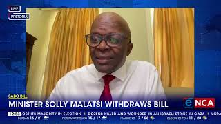 SABC Bill  Minister Solly Malatsi withdraws bill [upl. by Enert609]