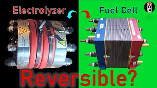 Whats inside a regenerative Fuel Cell reversible electrolyzer stack reversibler Elektrolyseur [upl. by Hodge115]