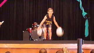 McKae Amundsen 4th Grade  Class of 2026  Basketball Dribbling Exhibition  Talent Show 2018 [upl. by Levon]