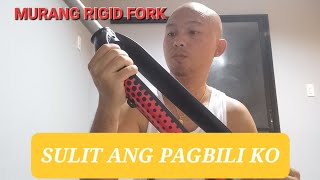 LUTU WANG M6 RIGID FORK  MURANG RIGID FORK NA SWAK SA BUDGET MO [upl. by Ule842]