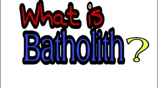 What is Batholith Hindi [upl. by Nivac]