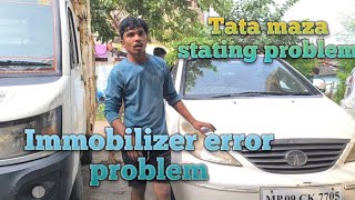 tata maza stating problem immobilizer error problem sagarjantagarage142 [upl. by Aralomo854]