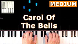 Carol Of The Bells  Piano Tutorial MEDIUM [upl. by Bostow914]