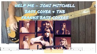 HELP ME  JONI MITCHELL  FRANKS BASS COVERS shorts [upl. by Einner]