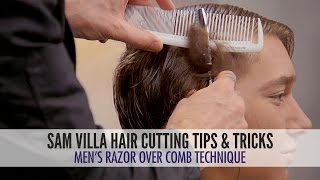 Mens Undercut Tutorial Razor Over Comb Hair Cutting Technique [upl. by Christianson]