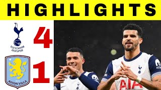 Tottenham Hotspur vs Aston Villa  41  All Goals and Highlights Premier League sportnews [upl. by Sihun]