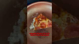 BEST Way To Reheat PIZZA pizzareview foodreview panpizza microwavepizza pizza eatingpizza [upl. by Yecats]