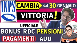 ULTIMORA⚠️ INPS CIRCOLARE SERVIZI PROATTIVI CAMBIANO ➡ PAGAMENTI PENSIONI RDC AUU BONUS INVALIDI [upl. by Quiteria733]