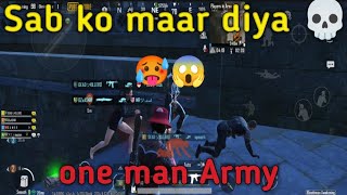 Erangle sab ko maar diya one man Army 😱 Edge Army🥵 event me tabahi [upl. by Rozalin]