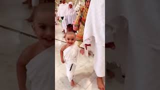 Minik Hacı İhrama Girmiş Kabeye Gelmiş kabe kaabah shorts [upl. by Eilah]