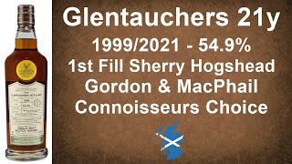 Glentauchers aged 21 years 19992021 Gordon amp MacPhail Connoisseurs Choice Single Malt  WhiskyJason [upl. by Notla]