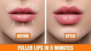 How to Get Plump Lips8 MINS SMILE LINES Facial ExercisesGet Fuller Lips Plumper LipsBigger Lips [upl. by Aicenra]