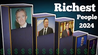 Richest People in the world 2024  Elon musk  Mark jakarbarg  Ambani [upl. by Fadden]