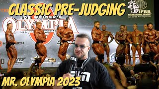 Mr Olympia 2023 Classic Prejudging [upl. by Gnouc]