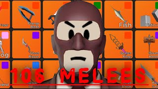 Roblox Arsenal  Backstabbing with EVERY MELEE that i own [upl. by Shannen467]