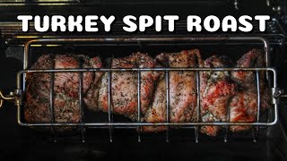 TURKEY SPITROAST EAST GERMAN STYLE  how to make TURKEY CRISPY and JUICY  0815BBQ  International [upl. by Sagerman]