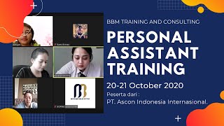 Personal Assistant Training Day1 FULL  BBM TRAINING AND CONSULTING [upl. by Yoong]