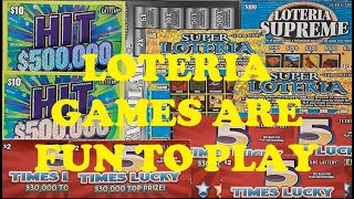 LOTERIA GAMES ARE FUN TO PLAY🍀🍀🍀LOTERIA SPECTACULARSUPREME HIT AND MORE  TX Lottery Scratch Offs [upl. by Aldarcy]