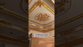 Gypsum ceiling decoration  falls ceiling decor  gypsum interior [upl. by Newhall]