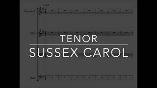 Sussex Carol TENOR  arr Hagenberg [upl. by Enowtna]