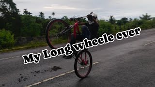 long wheele in cycle mtbwheelie [upl. by Ha]