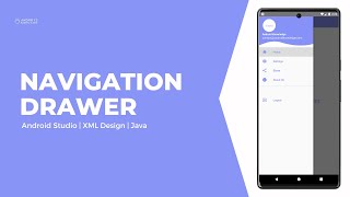 Navigation Drawer Menu in Android Studio using Java  2024 [upl. by Noek]