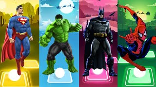 Spiderman Cartoon 🆚 Hulk 🆚 Ironman 🆚 Batman 🆚 Captain America 🎵 Who Will Win⁉️ [upl. by Sparky295]