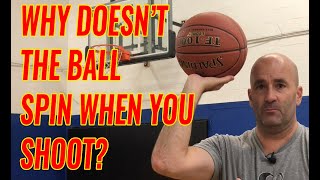 Why doesnt the ball spin when you shoot  NBA Shooting Coach Dave Love [upl. by Alleb]