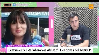 Lanzamiento de la Lista quotAhora Vos Afiliadoquot Elecciones del INSSSEP [upl. by Nannek469]