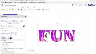 Brother Scan N Cut making a custom fill in Canvas workspace [upl. by Edmon733]