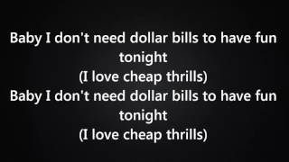 Sia  Cheap Thrills Ft Sean Paul Lyrics [upl. by Concettina]