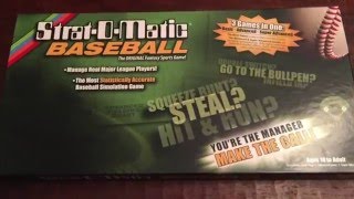 Hands On Stratomatic Baseball Game Review [upl. by Cand873]