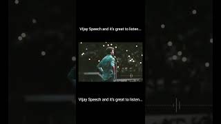 VIjay Speech and its great to listen [upl. by Ijneb]