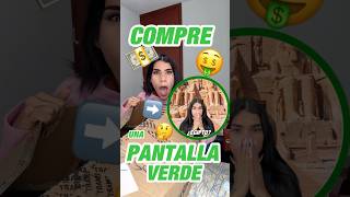 COMPRE UNA PANTALLA VERDE Y PUEDO CAMBIAR MI FONDO🤑 shortviral art [upl. by Shanie816]