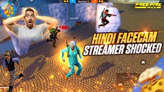 1v4 Next Level Reactions🤯 Hindi Facecam Streamer Shocked 😵  free fire ❤ [upl. by Ahsele66]