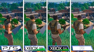 Fortnite  Xbox Series X vs S  Graphics Comparison [upl. by Hgeilyak]