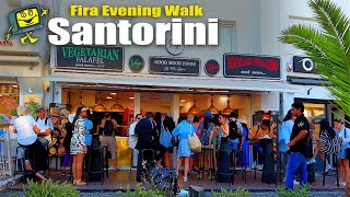 4K Walking Tour of Fira Santorini Greece 2024 [upl. by Aixela]