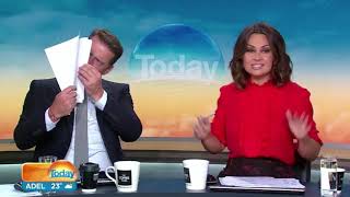 Did you swallow hilarious on air blooper  TODAY Show [upl. by Aire18]