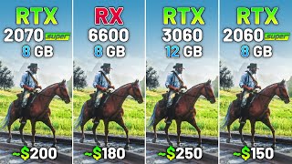 RTX 2070 SUPER vs RX 6600 vs RTX 3060 vs 2060 SUPER  Test in 20 Games in 2024 [upl. by Vedette]