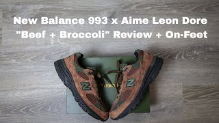 New Balance 993 x Aime Leon Dore quotBeef amp Broccoliquot  Review  OnFeet [upl. by Ettenor]