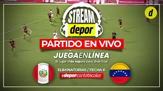 PERÚ VS VENEZUELA EN VIVO  ELIMINATORIAS MUNDIAL 2026 [upl. by Ecirtnahc]