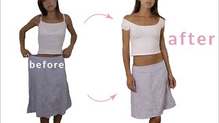 How to Downsize Skirt  Sewing Tutorial [upl. by Pathe]