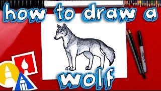 How To Draw A Realistic Wolf [upl. by Azmuh174]