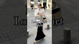 How to wear a Black Long Skirt outfits ideaoldmoneylook oldmoneyoutfit longskirts longskirt [upl. by Ahseet]